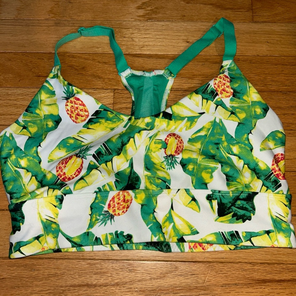 Women’s Tropical Print Sports Bra